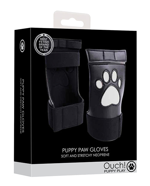 Ouch Shots Ouch Puppy Play Paw Cut-Out Gloves - White