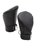 Ouch Shots Ouch Puppy Play Lined Fist Mitts - Black - Image 3