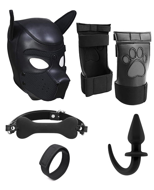 Ouch Shots Ouch Puppy Play Complete Kit - LXL Black