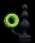 Ouch Shots Ouch Beads Butt Plug w/Cock Ring - Glow in the Dark - Image 4