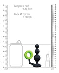 Ouch Shots Ouch Beads Butt Plug w/Cock Ring - Glow in the Dark - Image 5