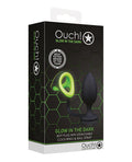 Ouch Shots Ouch Butt Plug w/Cock Ring & Ball Strap - Glow in the Dark