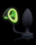 Ouch Shots Ouch Butt Plug w/Cock Ring & Ball Strap - Glow in the Dark - Image 3