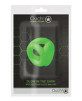 Ouch Shots Ouch Cock Ring & Ball Strap - Glow in the Dark