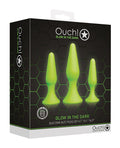 Ouch Shots Ouch Butt Plug Set - Glow in the Dark