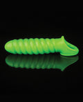 Ouch Shots Ouch Swirl Stretchy Penis Sleeve - Glow in the Dark - Image 3