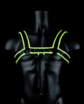 Ouch Shots Ouch Chest Bulldog Harness - Glow in the Dark L/XL - Image 3