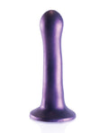Ouch Shots Ouch 7" Curvy G-Spot Dildo - Metallic Purple - Image 3