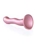 Ouch Shots Ouch 7" Curvy G-Spot Dildo - Rose Gold - Image 4