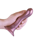 Ouch Shots Ouch 7" Curvy G-Spot Dildo - Rose Gold - Image 5