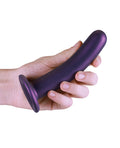 Ouch Shots Ouch 6" Smooth G-Spot Dildo - Metallic Purple - Image 4