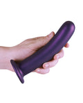 Ouch Shots Ouch 7" Smooth G-Spot Dildo - Metallic Purple - Image 5