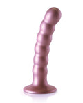 Ouch Shots Ouch 5" Beaded G-Spot Dildo - Rose Gold - Image 2