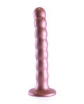 Ouch Shots Ouch 6.5" Beaded G-Spot Dildo - Rose Gold - Image 2
