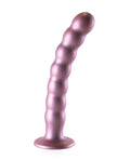 Ouch Shots Ouch 8" Beaded G-Spot Dildo - Rose Gold - Image 2