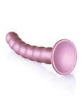 Ouch Shots Ouch 8" Beaded G-Spot Dildo - Rose Gold - Image 4