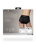 Ouch Shots Ouch Vibrating Strap On Brief - Black XS/S