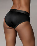 Ouch Shots Ouch Vibrating Strap On High-Cut Brief - Black M/L - Image 4
