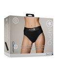 Ouch Shots Ouch Vibrating Strap On Thong w/Removable Rear Straps - Black XS/S - Image 3