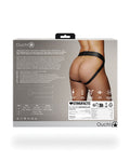 Ouch Shots Ouch Vibrating Strap On Panty Harness w/Open Back - Black M/L - Image 2