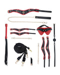 Ouch Shots Ouch! Milan Collection Bondage Kit w/Bag - Black/Red - Image 3