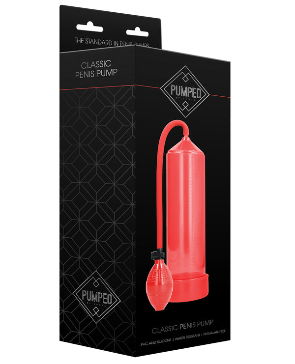 Pumped Shots Pumped Classic Penis Pump - Red