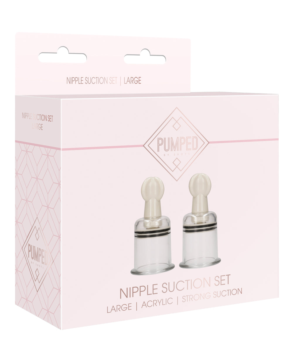 Pumped Shots Pumped Nipple Suction Set - Large Clear