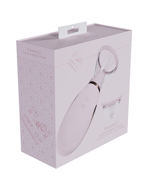 Shots Shots Pumped Enhance Rechargeable Vulva & Breast Pump - Pink
