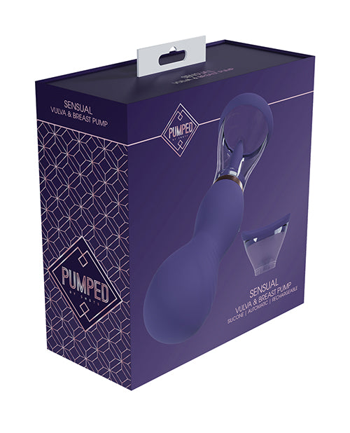 Shots Shots Pumped Sensual Rechargeable Vulva & Breast Pump - Purple