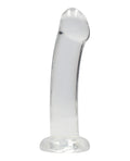 RealRock Shots RealRock Crystal Clear 7" Dildo - Transparent - Image 2