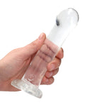 RealRock Shots RealRock Crystal Clear 7" Dildo - Transparent - Image 4