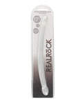 RealRock Shots RealRock Crystal Clear 17" Double Dildo - Transparent
