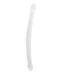 RealRock Shots RealRock Crystal Clear 17" Double Dildo - Transparent - Image 2