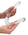 RealRock Shots RealRock Crystal Clear 17" Double Dildo - Transparent - Image 3