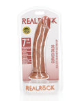 RealRock Shots RealRock Realistic 7" Curved Dildo - Tan