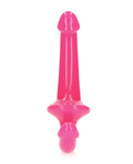 RealRock Shots RealRock 6" Strapless Strap On Glow in the Dark - Neon Pink - Image 3