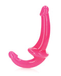 RealRock Shots RealRock 6" Strapless Strap On Glow in the Dark - Neon Pink - Image 4