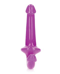 RealRock Shots RealRock 6" Strapless Strap On Glow in the Dark - Neon Purple - Image 3