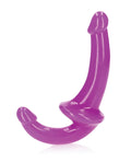 RealRock Shots RealRock 6" Strapless Strap On Glow in the Dark - Neon Purple - Image 4