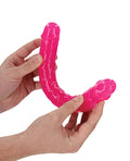 RealRock Shots RealRock 12" Double Dong Glow in the Dark - Neon Pink