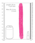 RealRock Shots RealRock 12" Double Dong Glow in the Dark - Neon Pink - Image 5