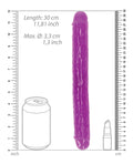 RealRock Shots RealRock 12" Double Dong Glow in the Dark - Neon Purple - Image 5
