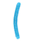 RealRock Shots RealRock 15" Double Dong Glow in the Dark - Neon Blue - Image 2