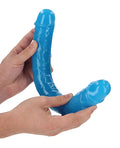 RealRock Shots RealRock 15" Double Dong Glow in the Dark - Neon Blue - Image 3
