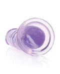 RealRock Shots RealRock Crystal Clear 8" Straight Dildo w/Suction Cup - Purple - Image 4