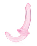 RealRock Shots RealRock Crystal Clear 6" Strapless Strap-On - Pink - Image 2