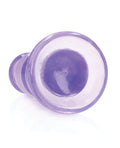 RealRock Shots RealRock Crystal Clear 5.5" Curvy Dildo/Butt Plug - Purple - Image 3