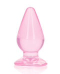 RealRock Shots RealRock Crystal Clear 3.5" Anal Plug - Pink - Image 2