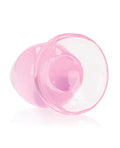 RealRock Shots RealRock Crystal Clear 3.5" Anal Plug - Pink - Image 3