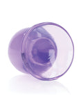 RealRock Shots RealRock Crystal Clear 3.5" Anal Plug - Purple - Image 3